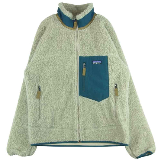 patagonia パタゴニア 21AW 23056 Classic Retro-X Jacket クラシック レトロX フリース ジャケット 緑がかったグレイッシュベージュ系 M【中古】