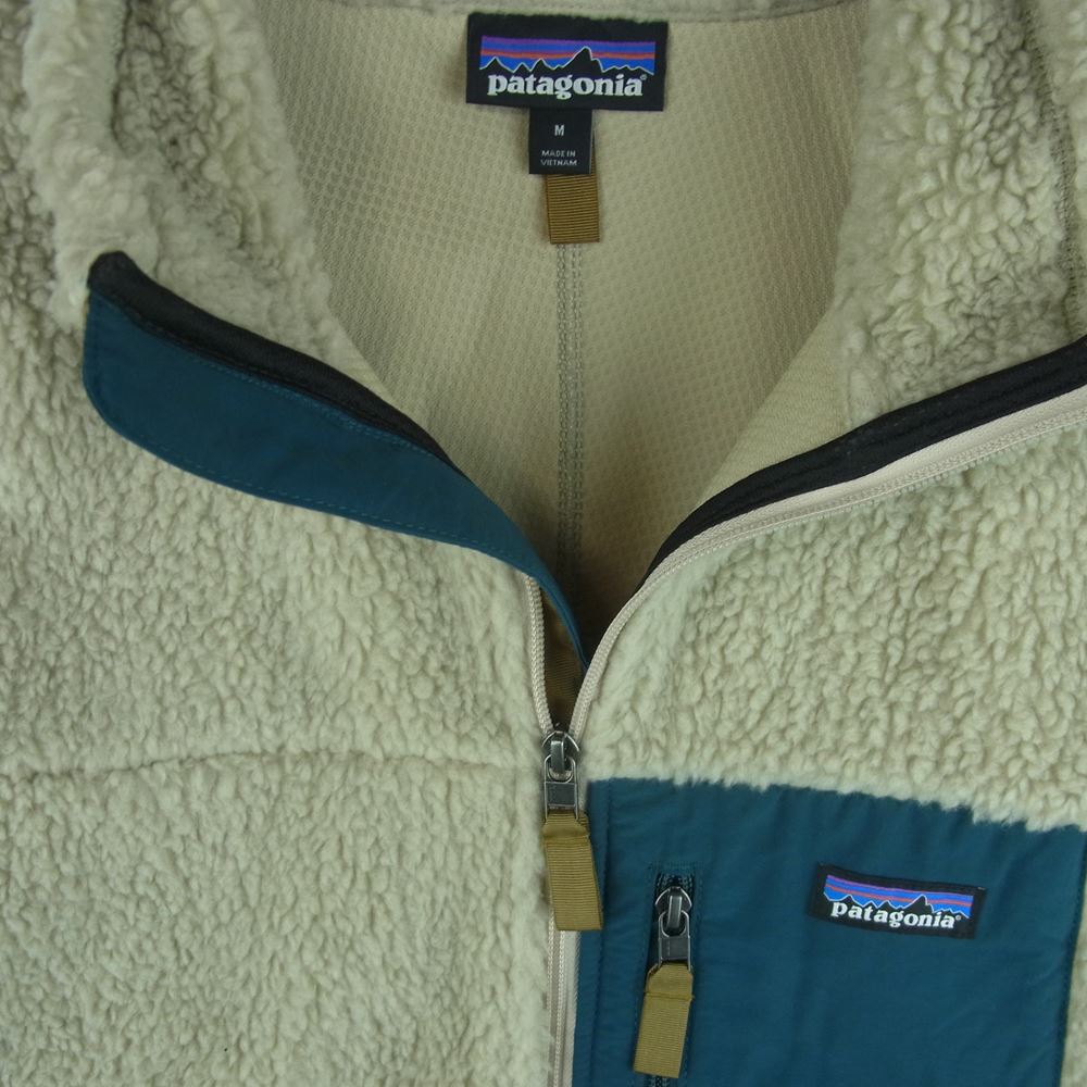 patagonia パタゴニア 21AW 23056 Classic Retro-X Jacket クラシック レトロX フリース ジャケット 緑がかったグレイッシュベージュ系 M【中古】