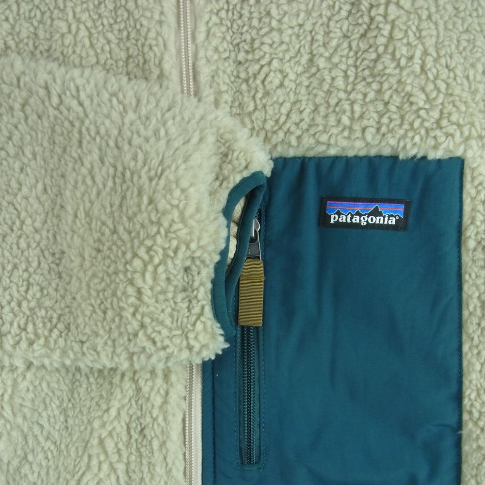 patagonia パタゴニア 21AW 23056 Classic Retro-X Jacket クラシック レトロX フリース ジャケット 緑がかったグレイッシュベージュ系 M【中古】
