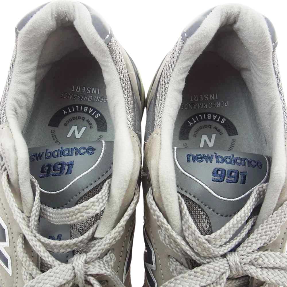 NEW BALANCE ニューバランス M991ANI イングランド製 20周年 アニバーサリー スニーカー グレー系 27【中古】