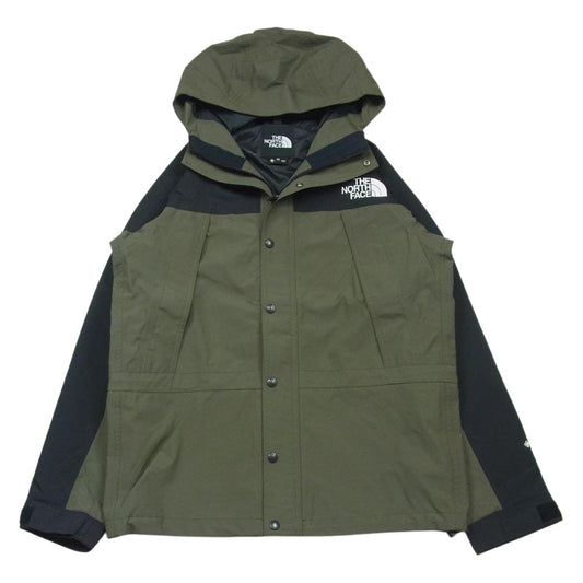 THE NORTH FACE ノースフェイス NP11834 Mountain Light Jacket マウンテン ライト シェル パーカー ジャケット ブラック系 グレイッシュカーキ系 M【中古】