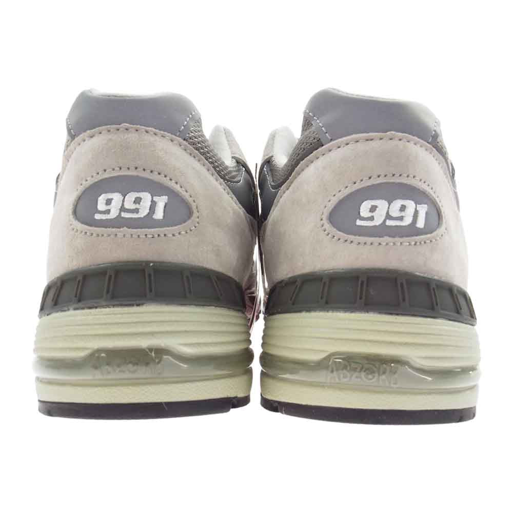 NEW BALANCE ニューバランス M991GL スエード ローカット スニーカー グレー系 27.0cm【新古品】【未使用】【中古】