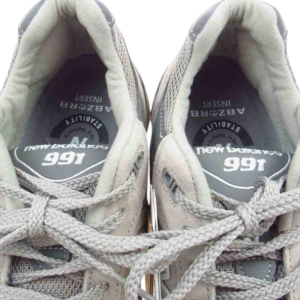 NEW BALANCE ニューバランス M991GL スエード ローカット スニーカー グレー系 27.0cm【新古品】【未使用】【中古】