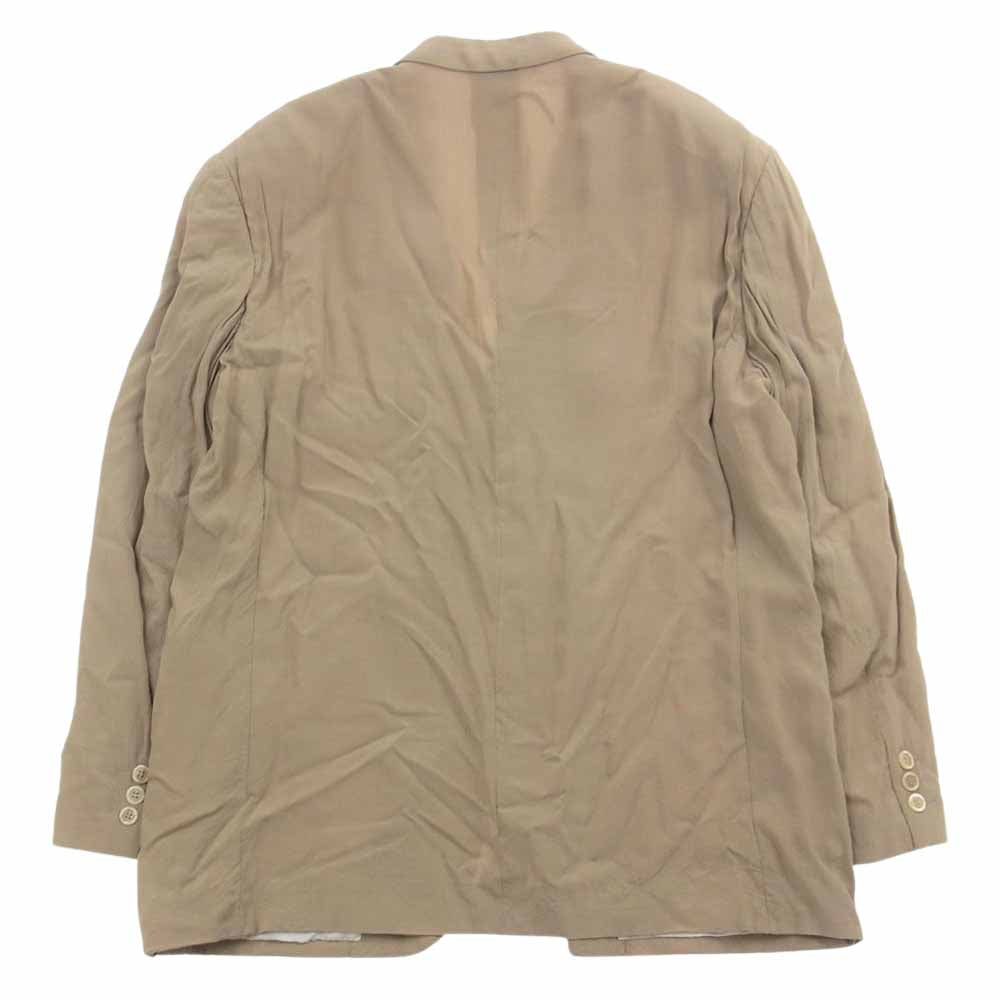 COMME des GARCONS HOMME コムデギャルソンオム AD1995 HJ-10036S 90s ヴィンテージ レーヨン100％ 半裏 テーラードジャケット スラックスパンツ スーツ セットアップ ベージュ ベージュ系 S【中古】