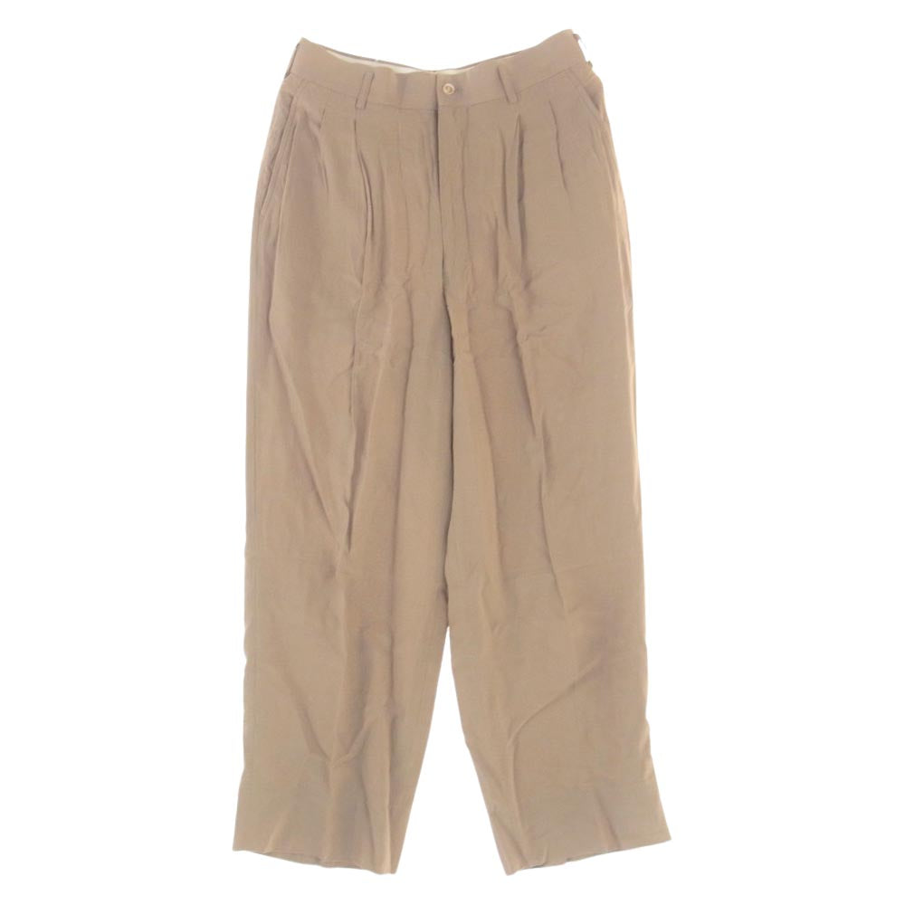COMME des GARCONS HOMME コムデギャルソンオム AD1995 HJ-10036S 90s ヴィンテージ レーヨン100％ 半裏 テーラードジャケット スラックスパンツ スーツ セットアップ ベージュ ベージュ系 S【中古】