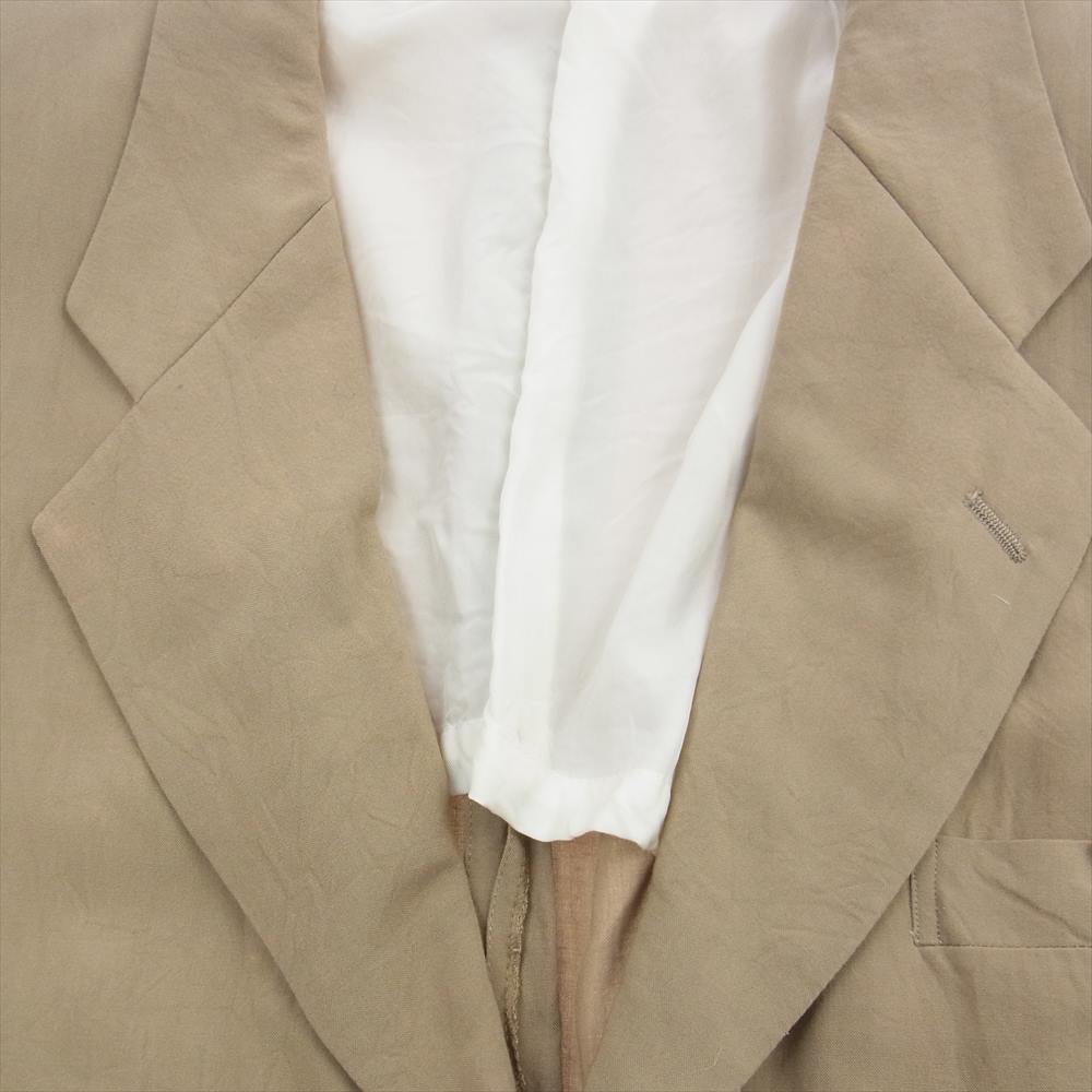 COMME des GARCONS HOMME コムデギャルソンオム AD1995 HJ-10036S 90s ヴィンテージ レーヨン100％ 半裏 テーラードジャケット スラックスパンツ スーツ セットアップ ベージュ ベージュ系 S【中古】