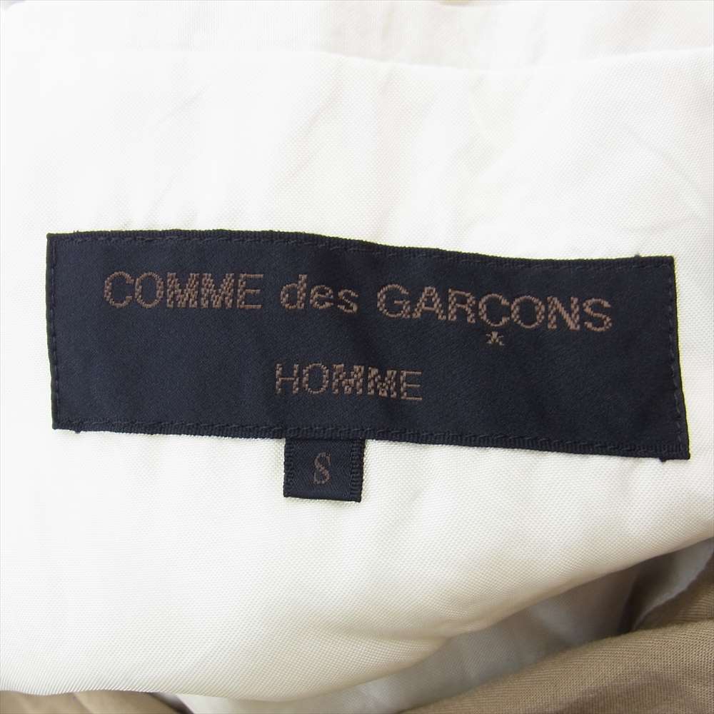 COMME des GARCONS HOMME コムデギャルソンオム AD1995 HJ-10036S 90s ヴィンテージ レーヨン100％ 半裏 テーラードジャケット スラックスパンツ スーツ セットアップ ベージュ ベージュ系 S【中古】