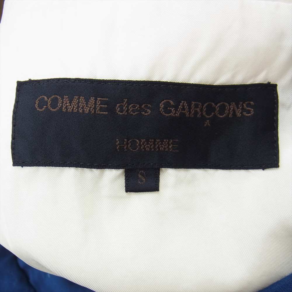 COMME des GARCONS HOMME コムデギャルソンオム AD1995 HJ-10036S 90s ヴィンテージ レーヨン100％ 半裏 テーラードジャケット スラックスパンツ スーツ セットアップ ブルー ブルー系 S【中古】