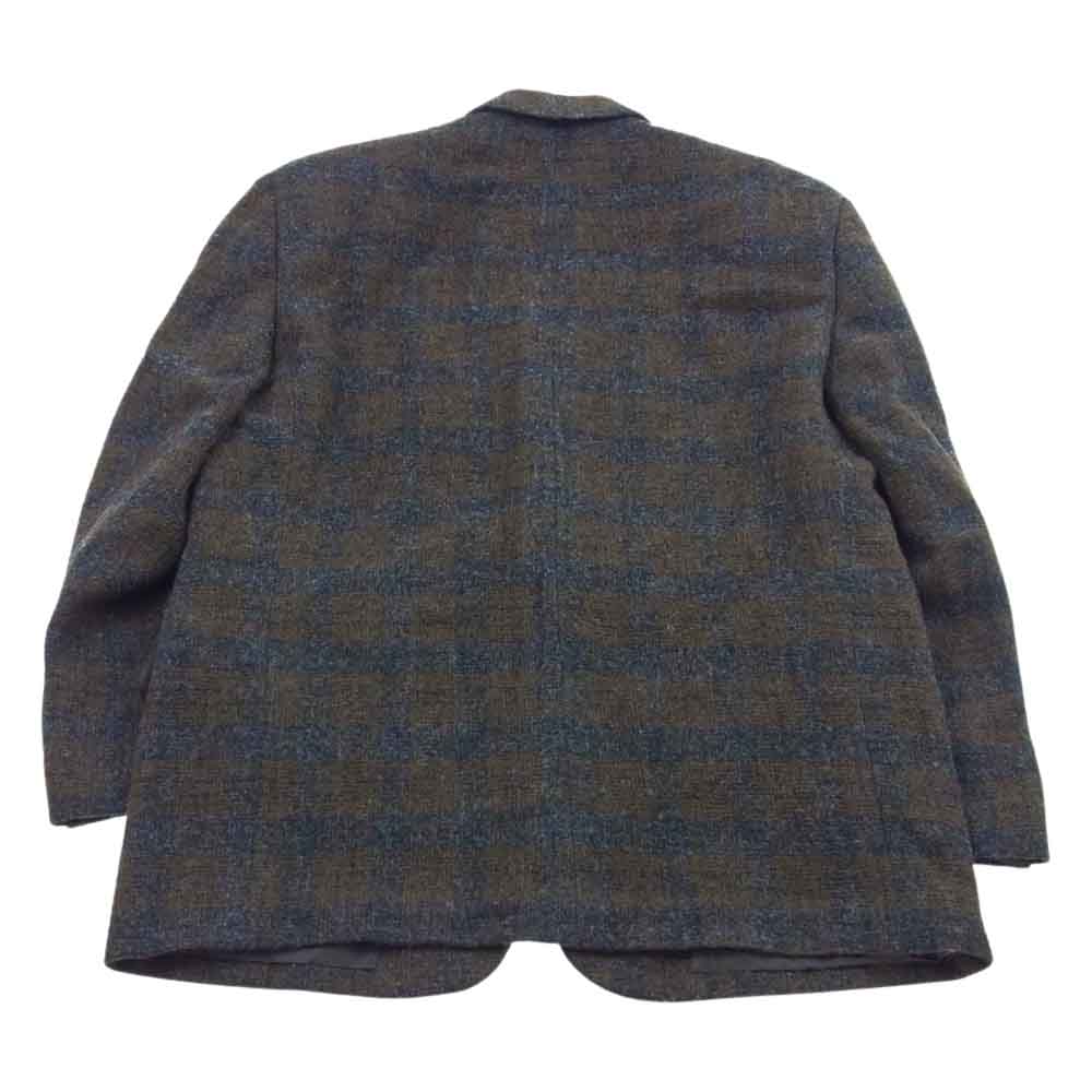 COMME des GARCONS HOMME コムデギャルソンオム AD1996 HJ-04007S 90s ヴィンテージ アーカイブ チェック テーラードジャケット スラックスパンツ スーツ セットアップ ダークブラウン系 S【中古】