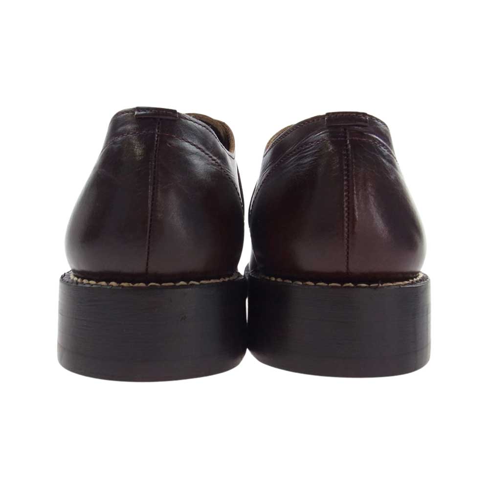 COMME des GARCONS HOMME コムデギャルソンオム レザー レザーソール ストラップ シューズ ドレスシューズ ブラウン系 25cm【美品】【中古】