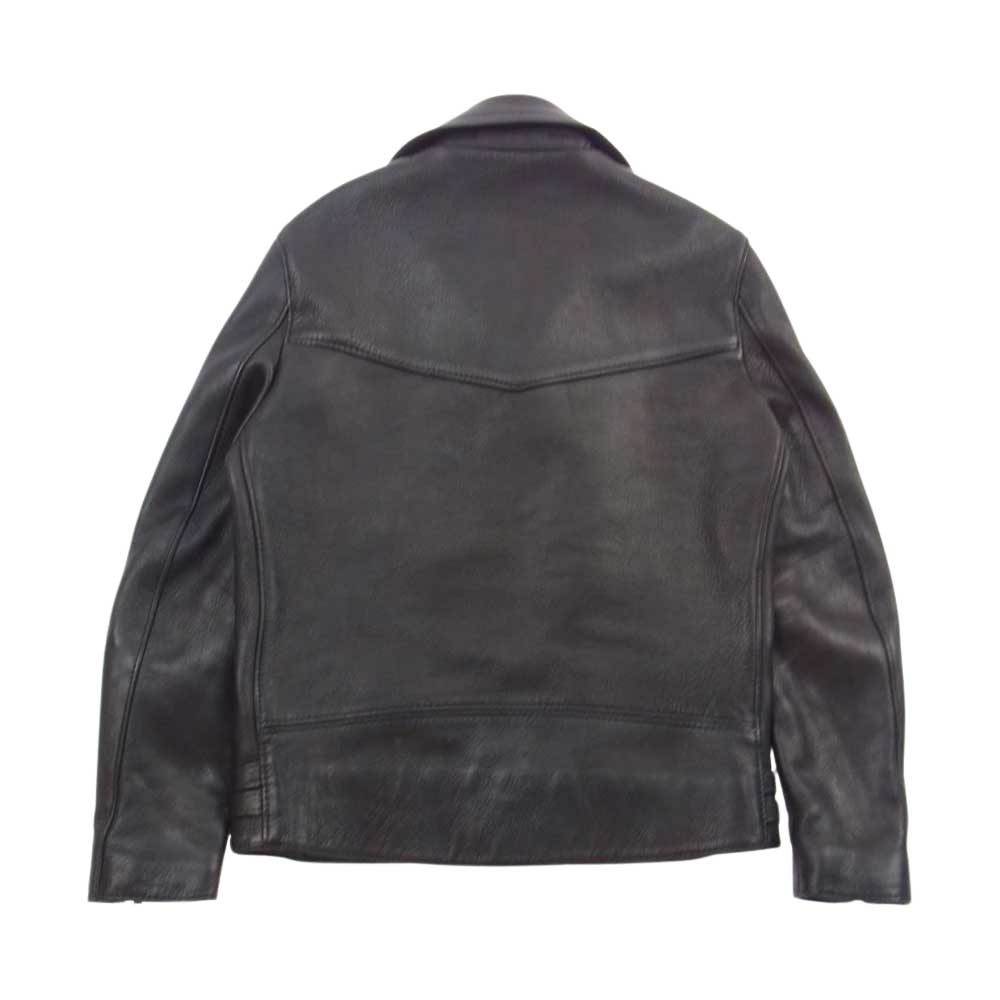 Lewis Leathers ルイスレザー LLJT2012 × REAL McCOY'S リアルマッコイズ ディアスキン Lightning ライトニング ライダース ジャケット ブラック系 38【中古】