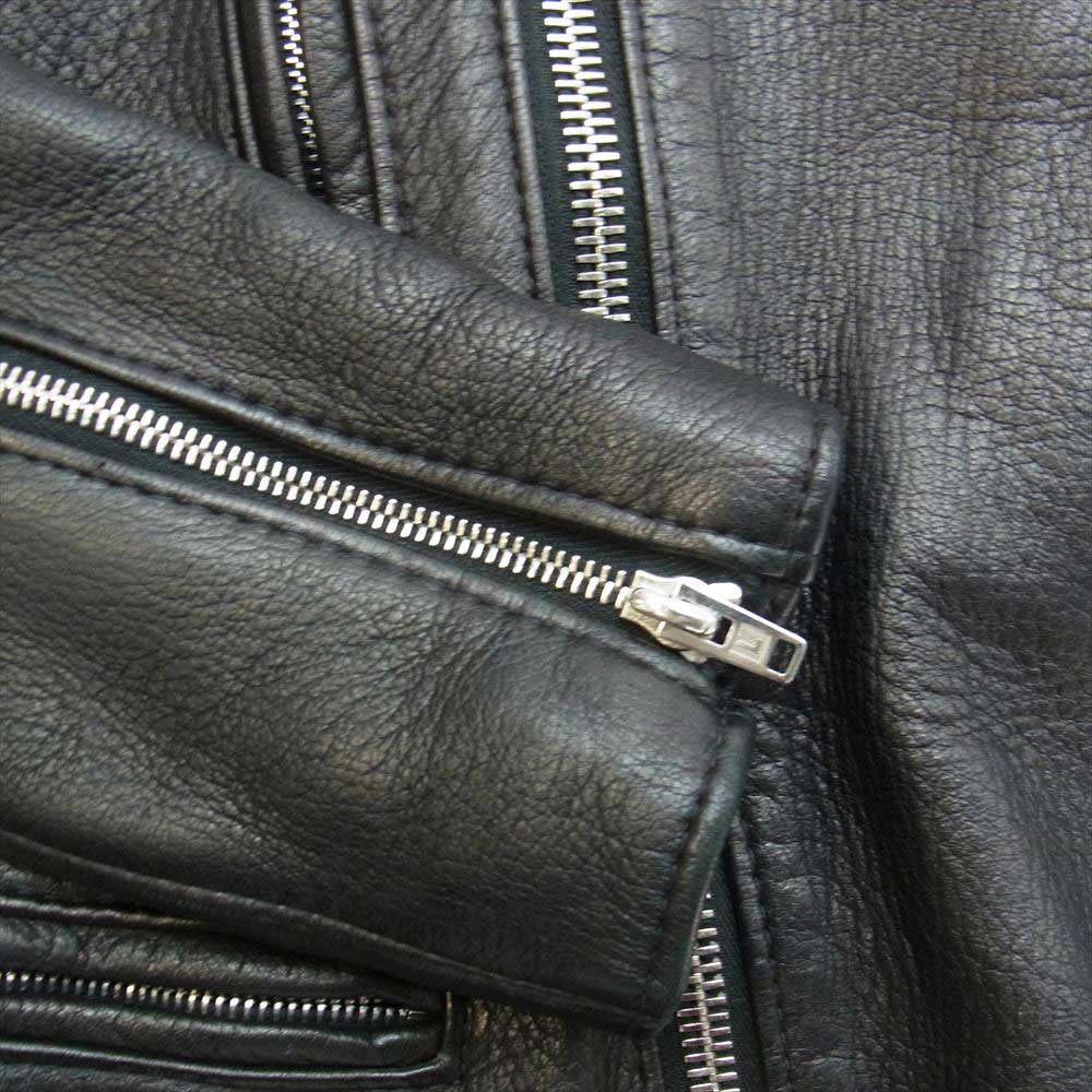 Lewis Leathers ルイスレザー LLJT2012 × REAL McCOY'S リアルマッコイズ ディアスキン Lightning ライトニング ライダース ジャケット ブラック系 38【中古】