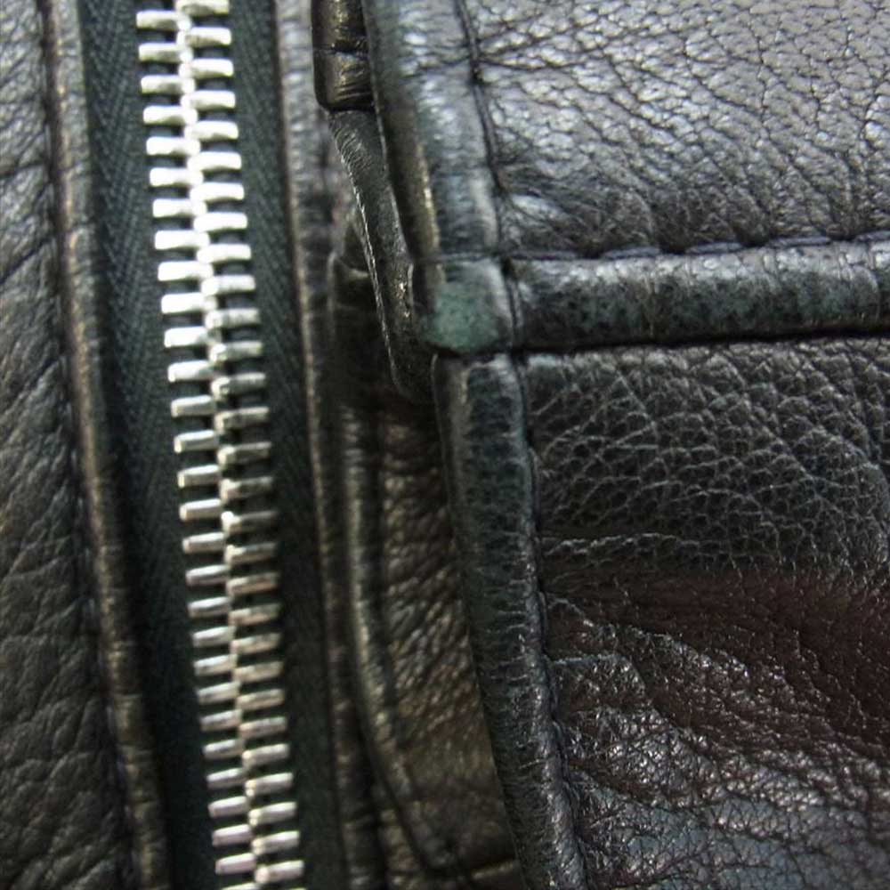 Lewis Leathers ルイスレザー LLJT2012 × REAL McCOY'S リアルマッコイズ ディアスキン Lightning ライトニング ライダース ジャケット ブラック系 38【中古】