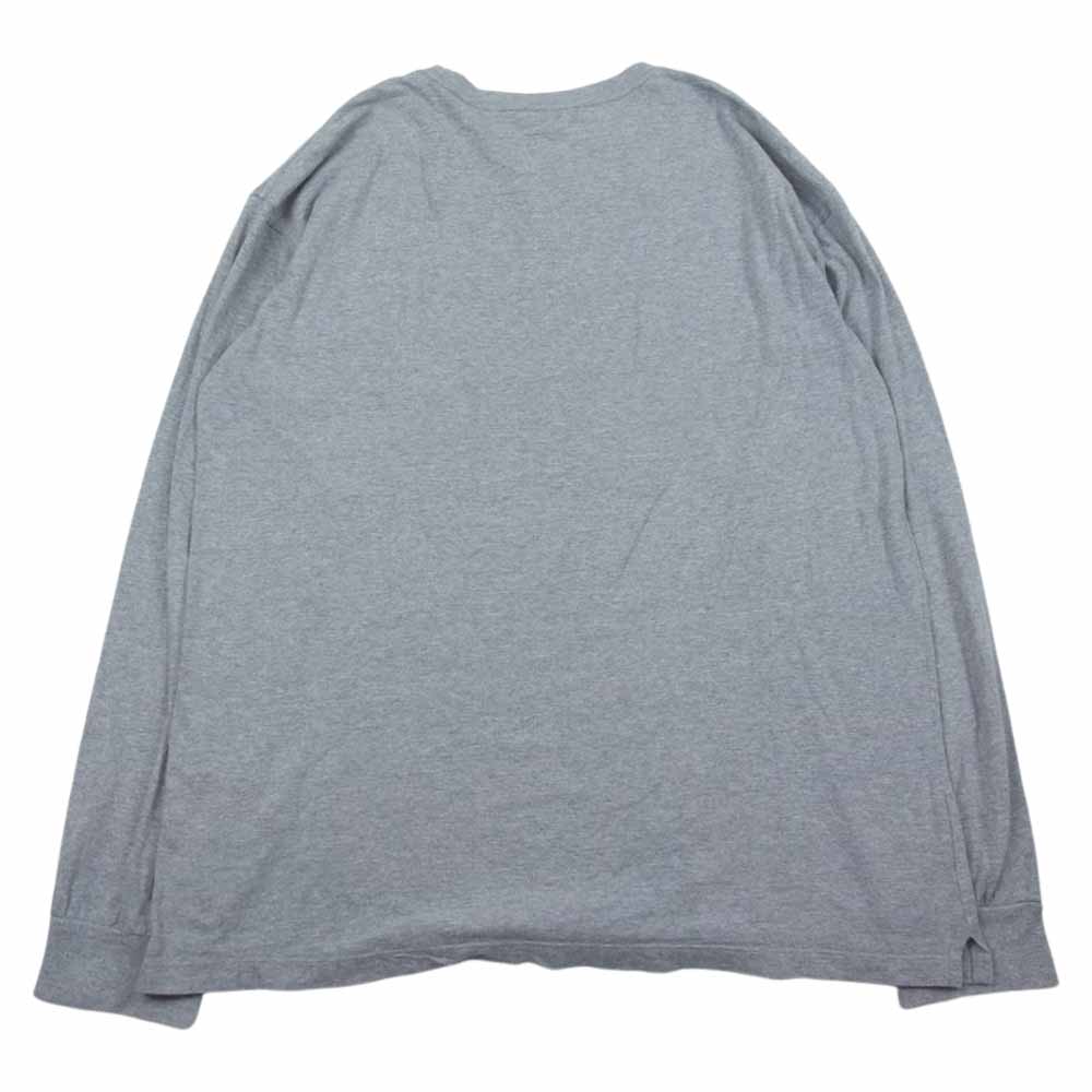 UNUSED アンユーズド REFINEMENT GARMENTS ポケット付き クルーネック 長袖 Tシャツ カットソー グレー系 3【中古】