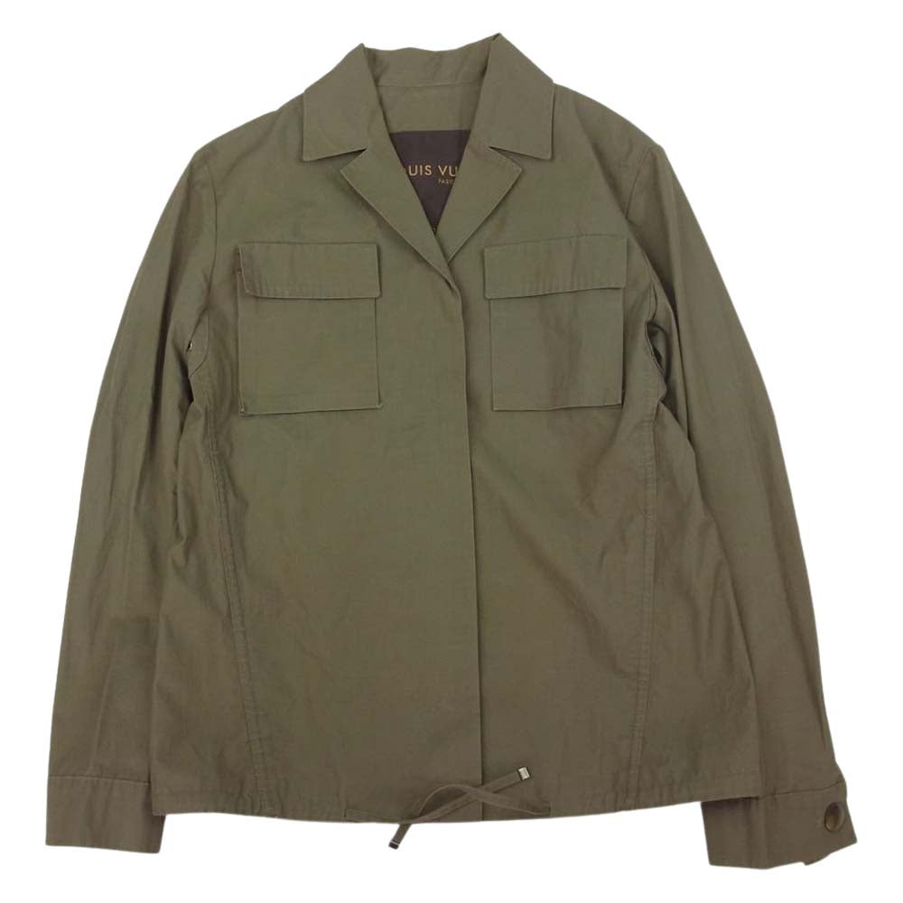 LOUIS VUITTON ルイ・ヴィトン リップストップ ミリタリー ジャケット カーキ系 36【中古】