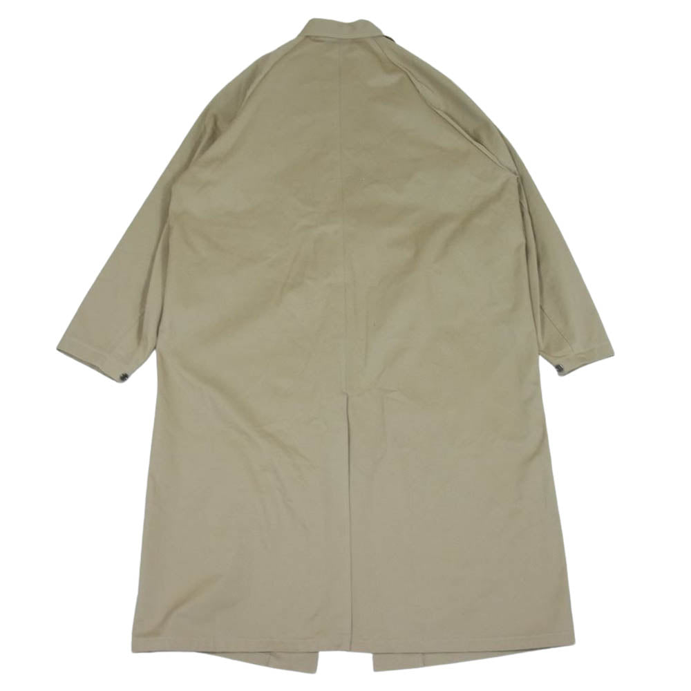 SUNSEA サンシー 19SS 19S33 COLOMBO COAT コロンボ レザーストラップ ラグラン コート ベージュ系 3【中古】