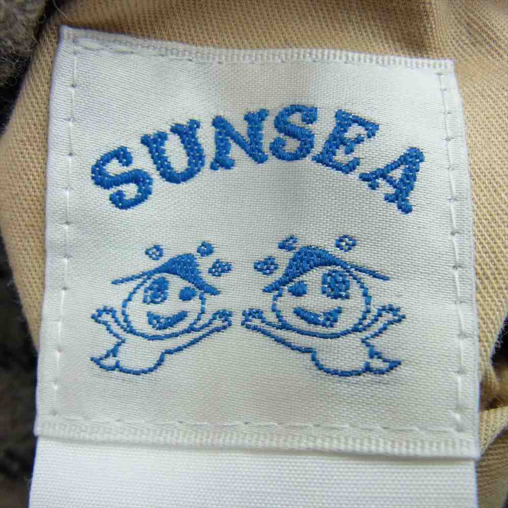 SUNSEA サンシー 17AW 17A38 REVERSIBLE NETWORK CHECK JEDI COAT リバーシブル ネットワーク チェック ジェダイ フード コート グレー系 3【中古】
