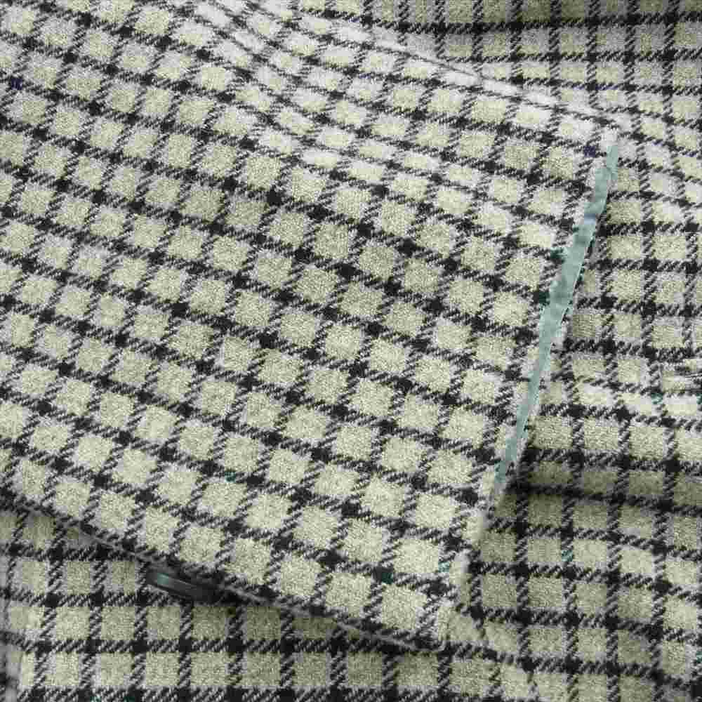 SUNSEA サンシー 17AW 17A38 REVERSIBLE NETWORK CHECK JEDI COAT リバーシブル ネットワーク チェック ジェダイ フード コート グレー系 3【中古】