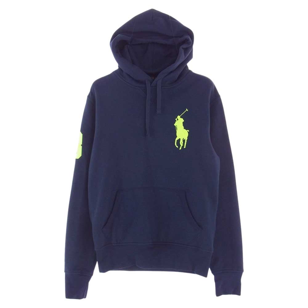POLO RALPH LAUREN ポロ・ラルフローレン ビッグポニー パーカー ネイビー系 XS【中古】