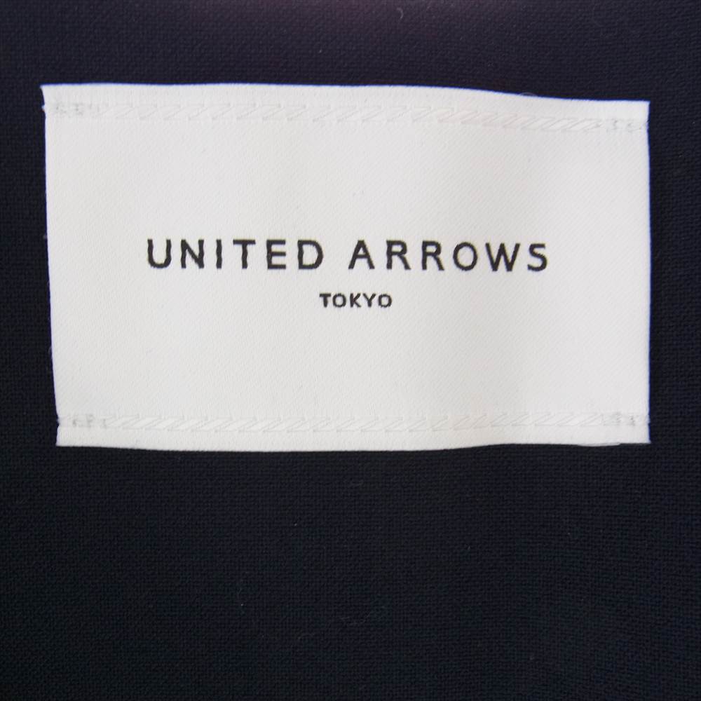 UNITED ARROWS ユナイテッドアローズ 1522-2831-7900 TOKYO レーヨン混 ロング ジレ ベスト ネイビー系 free【新古品】【未使用】【中古】