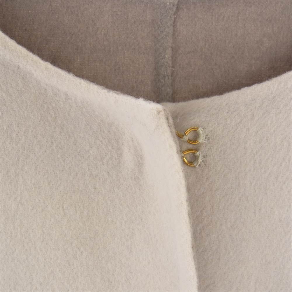 UNITED ARROWS ユナイテッドアローズ 21AW 1525-199-4140 ウール リバーシブル バイカラー リバー ノーカラー コート ベージュ系 36【中古】