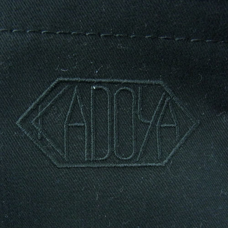 KADOYA カドヤ ライディング コットン カーゴ パンツ 日本製 ブラック系 LL【中古】