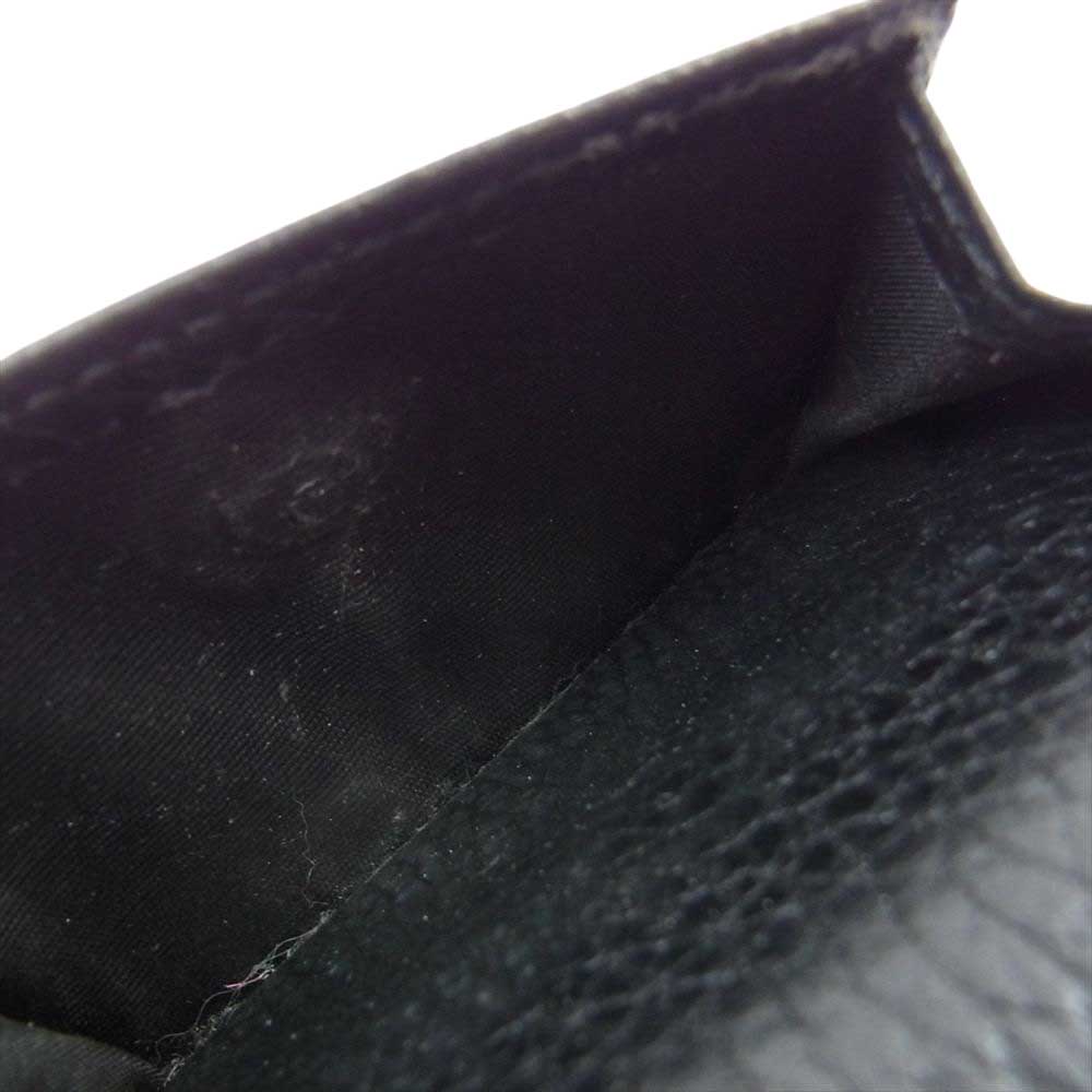 GUCCI グッチ 523277 0416 ブラック プチ GG マーモント レザー コンパクト トライフォールド ウォレット 財布 ブラック系【中古】