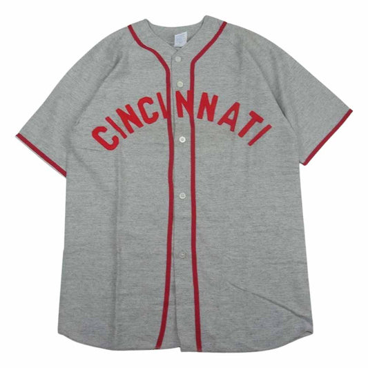 エンパイア 70s CINCINNATI ワッペン 半袖 ベースボール シャツ グレー系 S【中古】