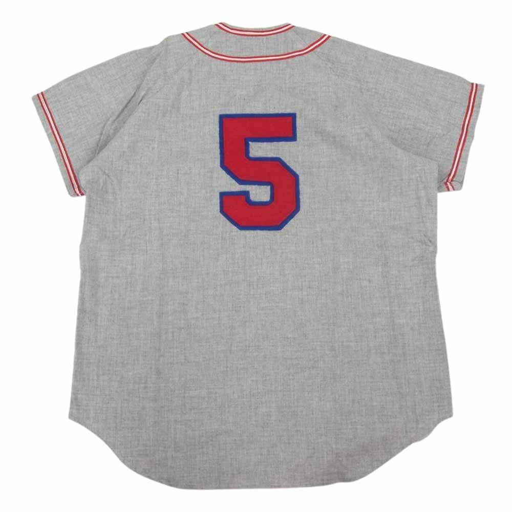 エベッツフィールド フランネルズ 半袖 ベースボール シャツ グレー系 L【中古】