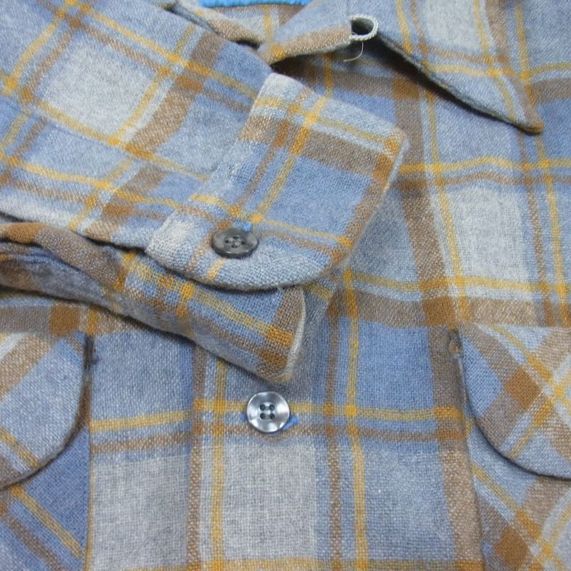 PENDLETON ペンドルトン 70s USA製 ウール 開襟 チェック シャツ