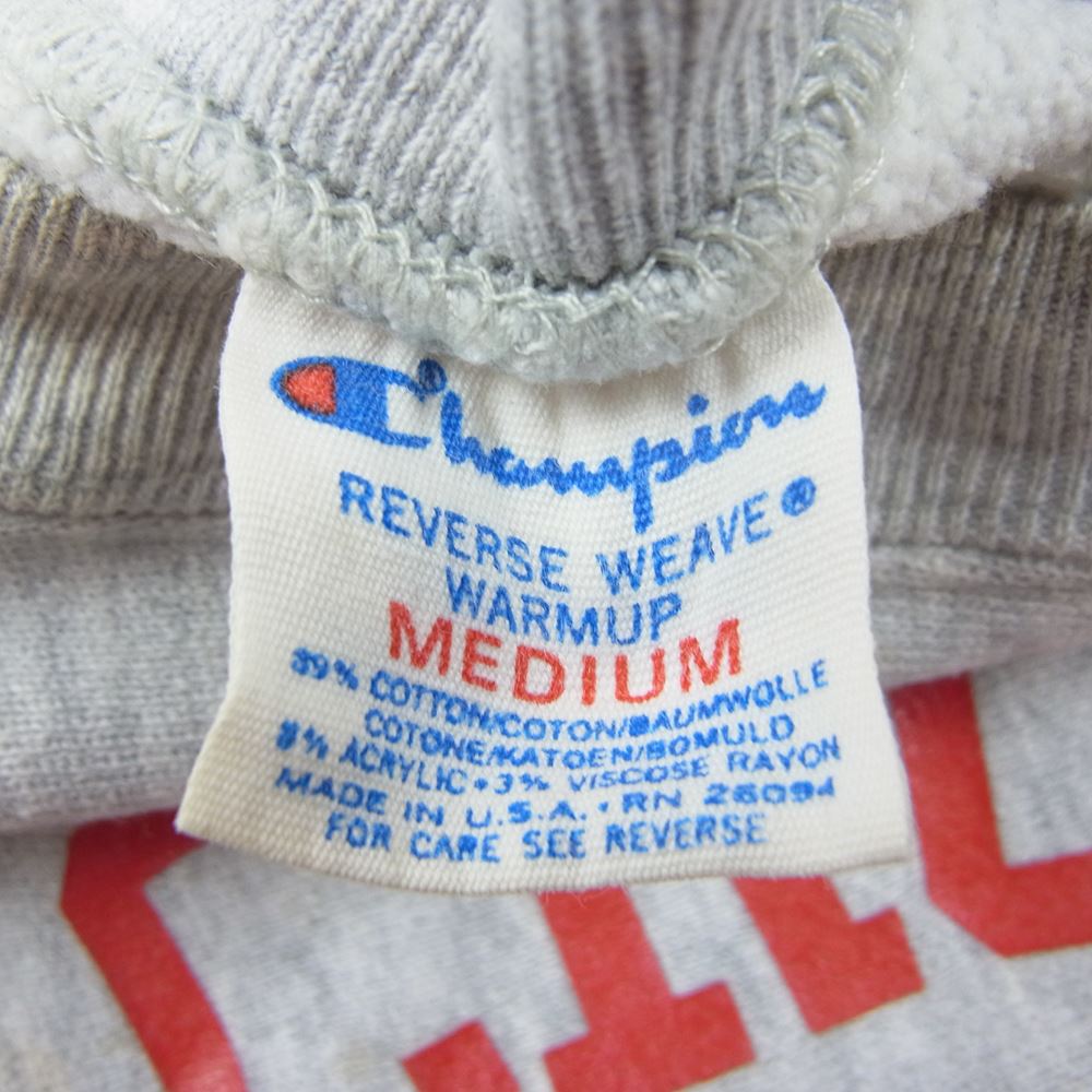 Champion チャンピオン 80s トリコタグ LA CROSSE INDIANS プリント スウェット トレーナー グレー系 M【中古】