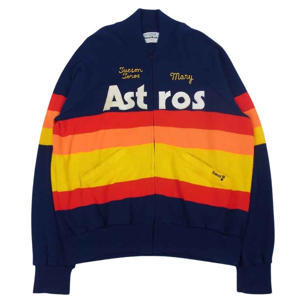 メダリスト ヴィンテージ ニット フルジップ ジャケット ネイビー系 XL【中古】