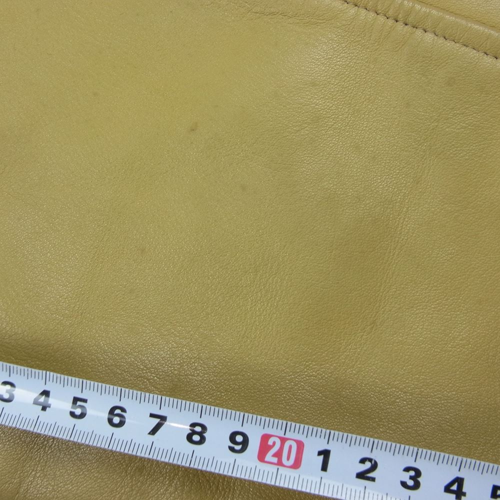 キャッチボール ヴィンテージ 袖レザー スタジャン スタジアムジャケット エンジ系 ベージュ系 44【中古】
