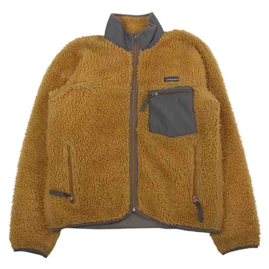 patagonia パタゴニア 02AW 23024 02年 USA製 CLASSIC RETRO CARDIGAN クラシック レトロ カーディガン テキーラゴールド フリース ジャケット ブラウン系 S【中古】