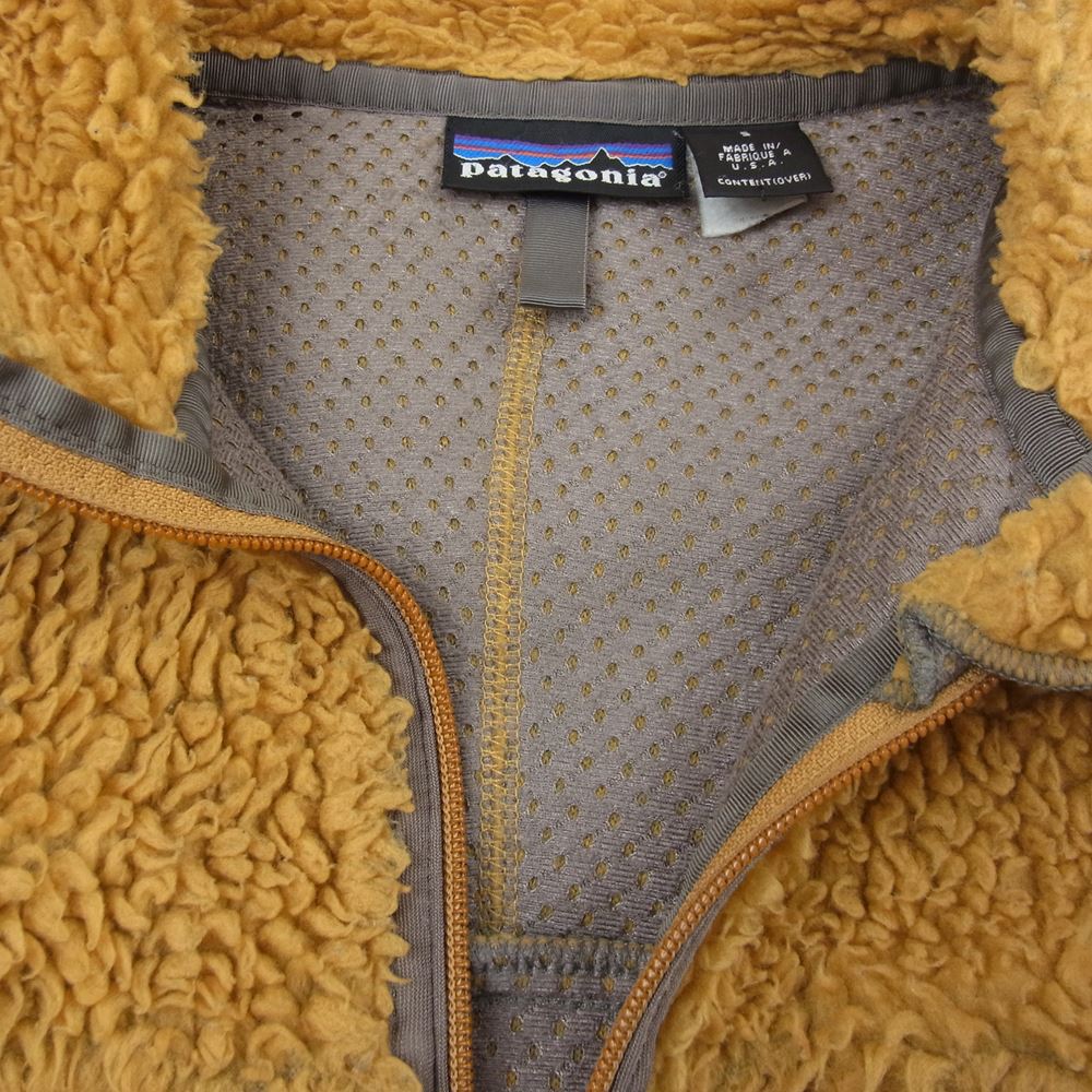 patagonia パタゴニア 02AW 23024 02年 USA製 CLASSIC RETRO CARDIGAN クラシック レトロ カーディガン テキーラゴールド フリース ジャケット ブラウン系 S【中古】
