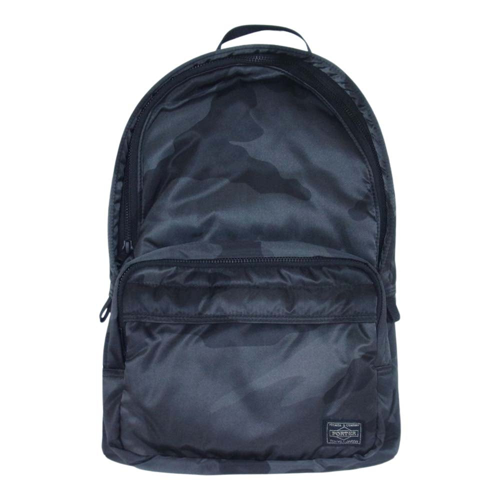 PORTER ポーター TANKER タンカー 30周年 ナイロン カモ バックパック リュック チャコール系 カーキ系【美品】【中古】