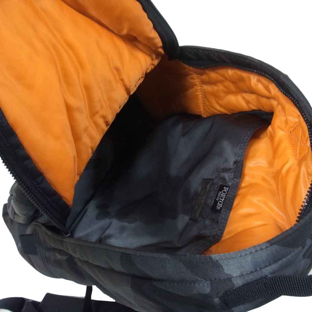 PORTER ポーター TANKER タンカー 30周年 ナイロン カモ バックパック リュック チャコール系 カーキ系【美品】【中古】