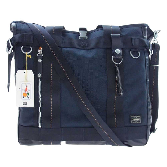 PORTER ポーター HEAT TYPE-C ヒート タイプシー 2WAY TOTE BAG ナイロン トート ショルダー バッグ ネイビー系 ダークネイビー系【新古品】【未使用】【中古】