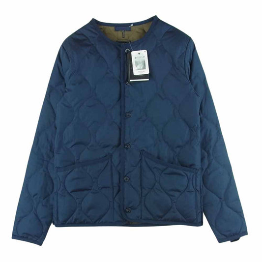 タイオン TAION-104B2ML-1 ミリタリー クルーネック ダウン ジャケット 中国製 ダークネイビー系 XS【極上美品】【中古】