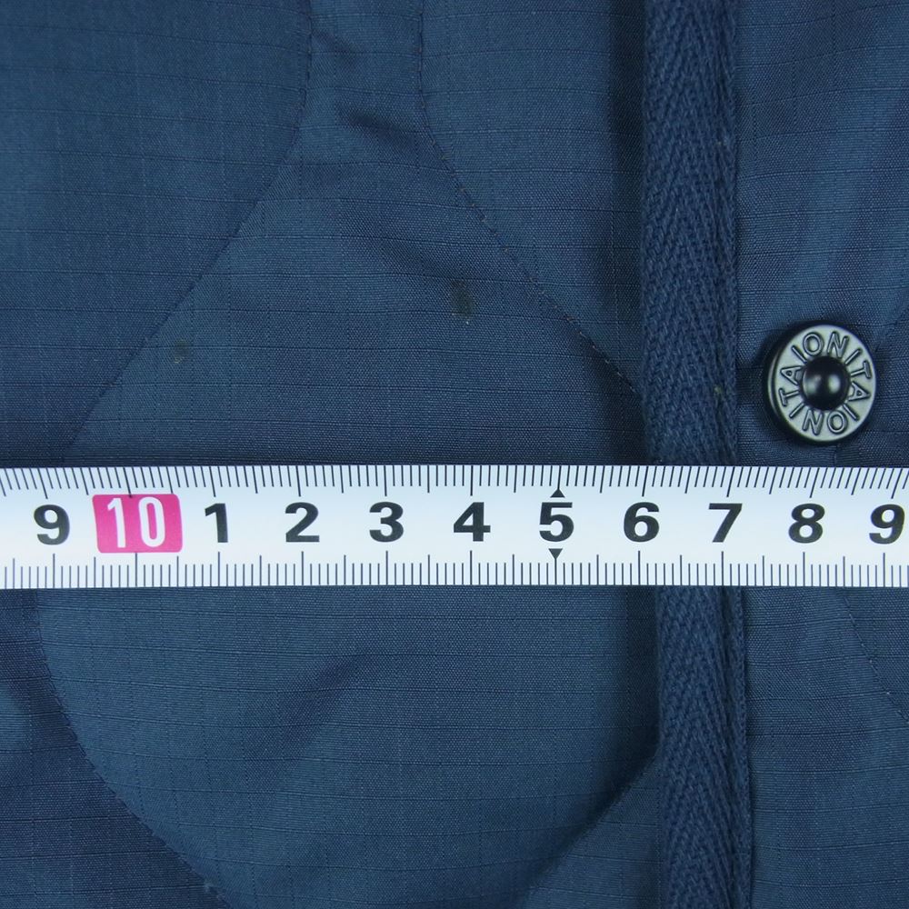 タイオン TAION-104B2ML-1 ミリタリー クルーネック ダウン ジャケット 中国製 ダークネイビー系 XS【極上美品】【中古】