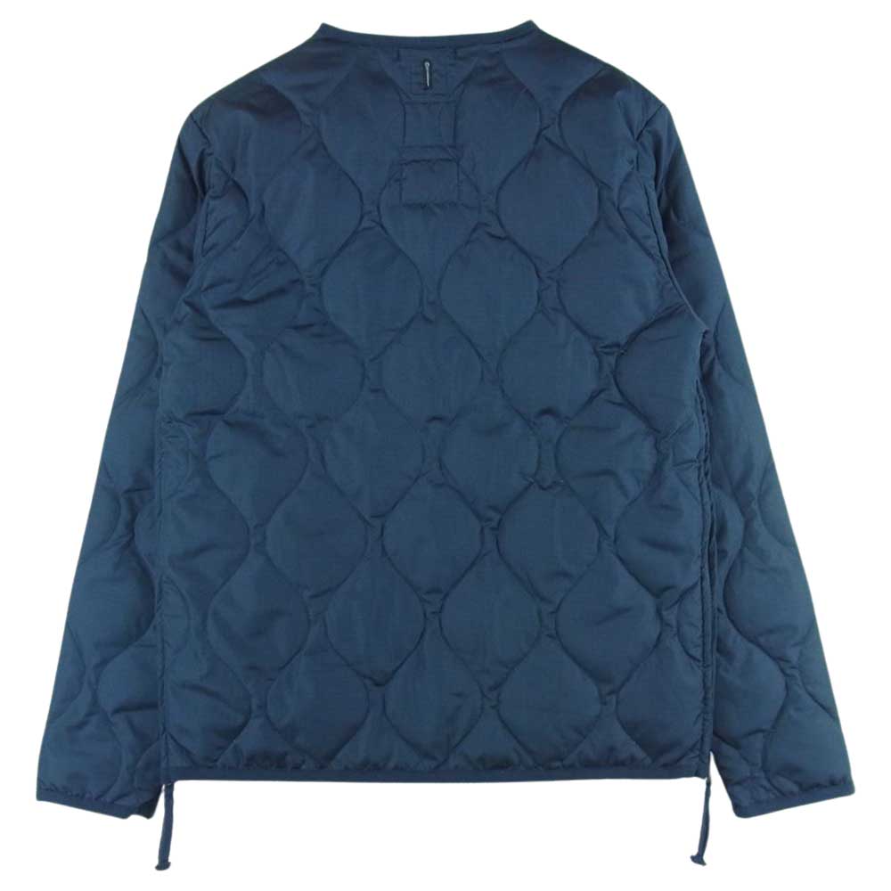 タイオン TAION-101ZML-1 ミリタリー Vネック ジップ ダウン ジャケット ダークネイビー系 XS【極上美品】【中古】