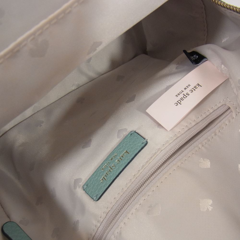 Kate Spade ケイトスペード S338 レザー リュック バックパック ライトブルー系【中古】