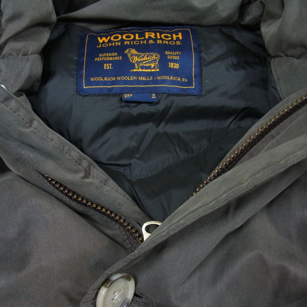 WOOLRICH ウールリッチ 1402066 ARCTIC PARKA アークティック パーカ カモ柄 ダウン ジャケット カーキ系 S【中古】
