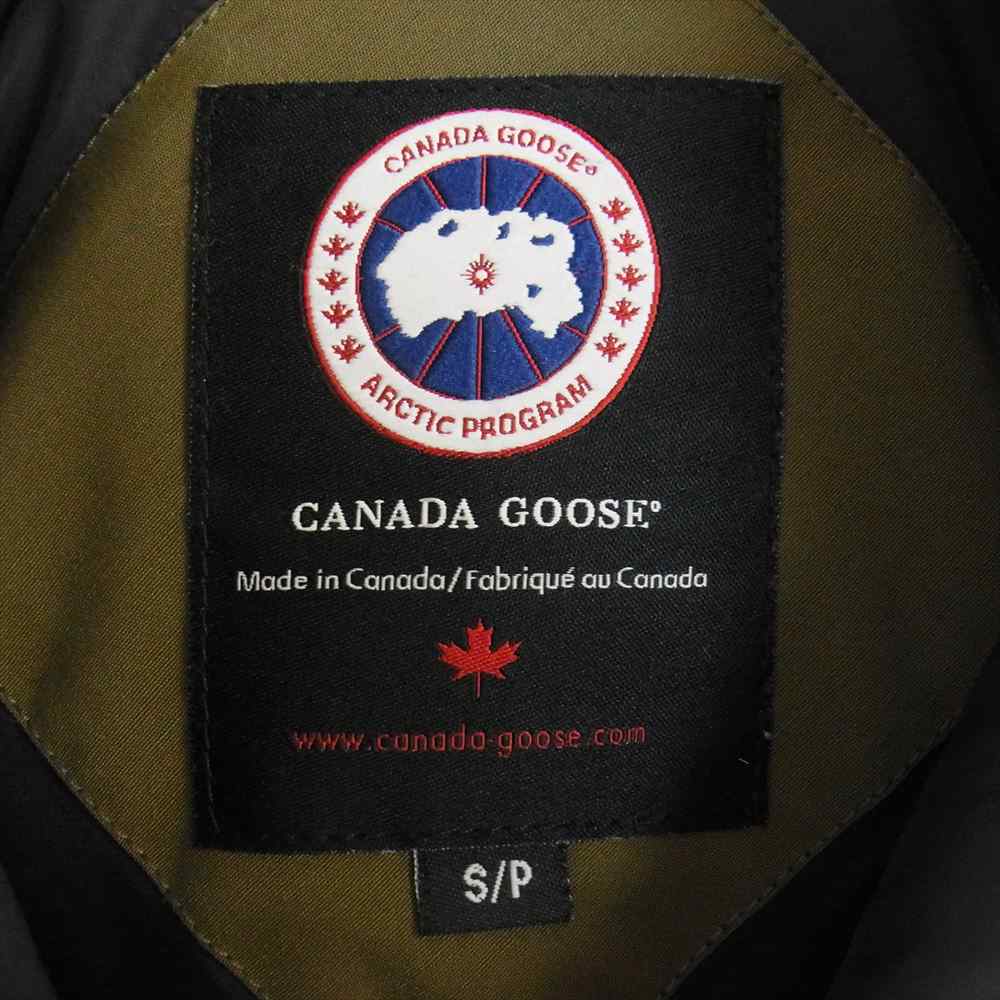CANADA GOOSE カナダグース 3425JM 国内正規品 グリフィンタグ VANCOUVER JACKET バンクーバー ダウン ジャケット モスグリーン系 S【中古】
