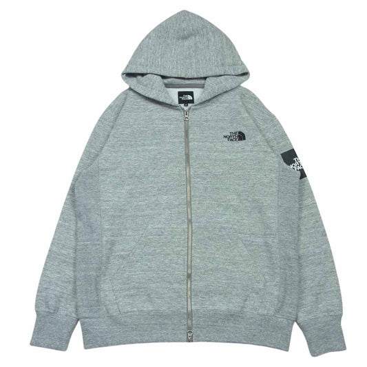 THE NORTH FACE ノースフェイス NP61836 SQUAER LOGO FULLZIP ジップ パーカー 中国製 グレー系 S【中古】