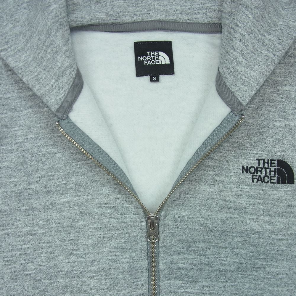 THE NORTH FACE ノースフェイス NP61836 SQUAER LOGO FULLZIP ジップ パーカー 中国製 グレー系 S【中古】
