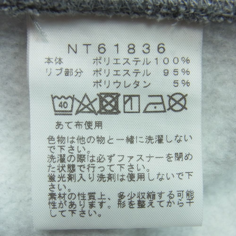 THE NORTH FACE ノースフェイス NP61836 SQUAER LOGO FULLZIP ジップ パーカー 中国製 グレー系 S【中古】