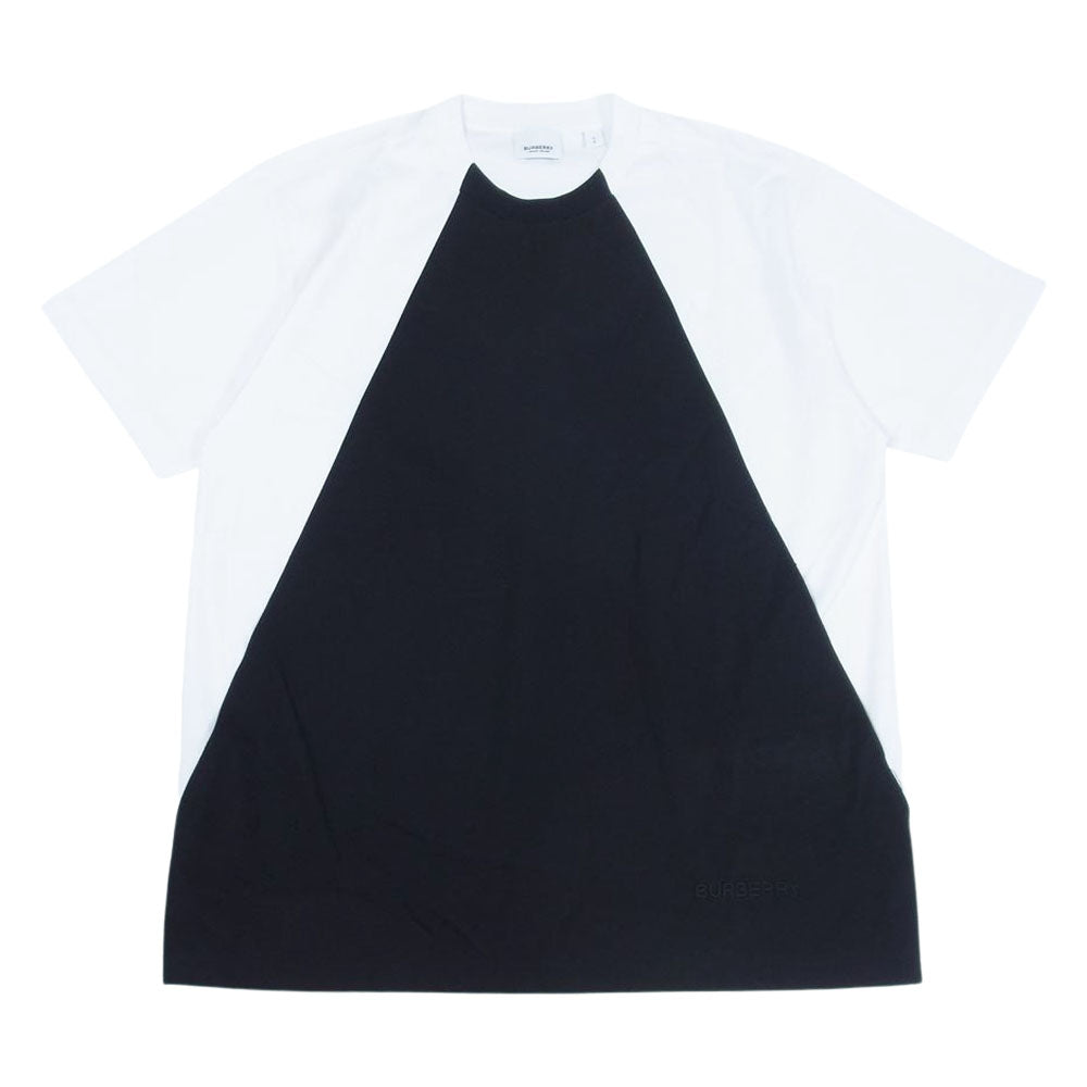 BURBERRY バーバリー 8052147 国内正規品 ジオメトリック パネル Tシャツ ホワイト系 ブラック系 S【美品】【中古】