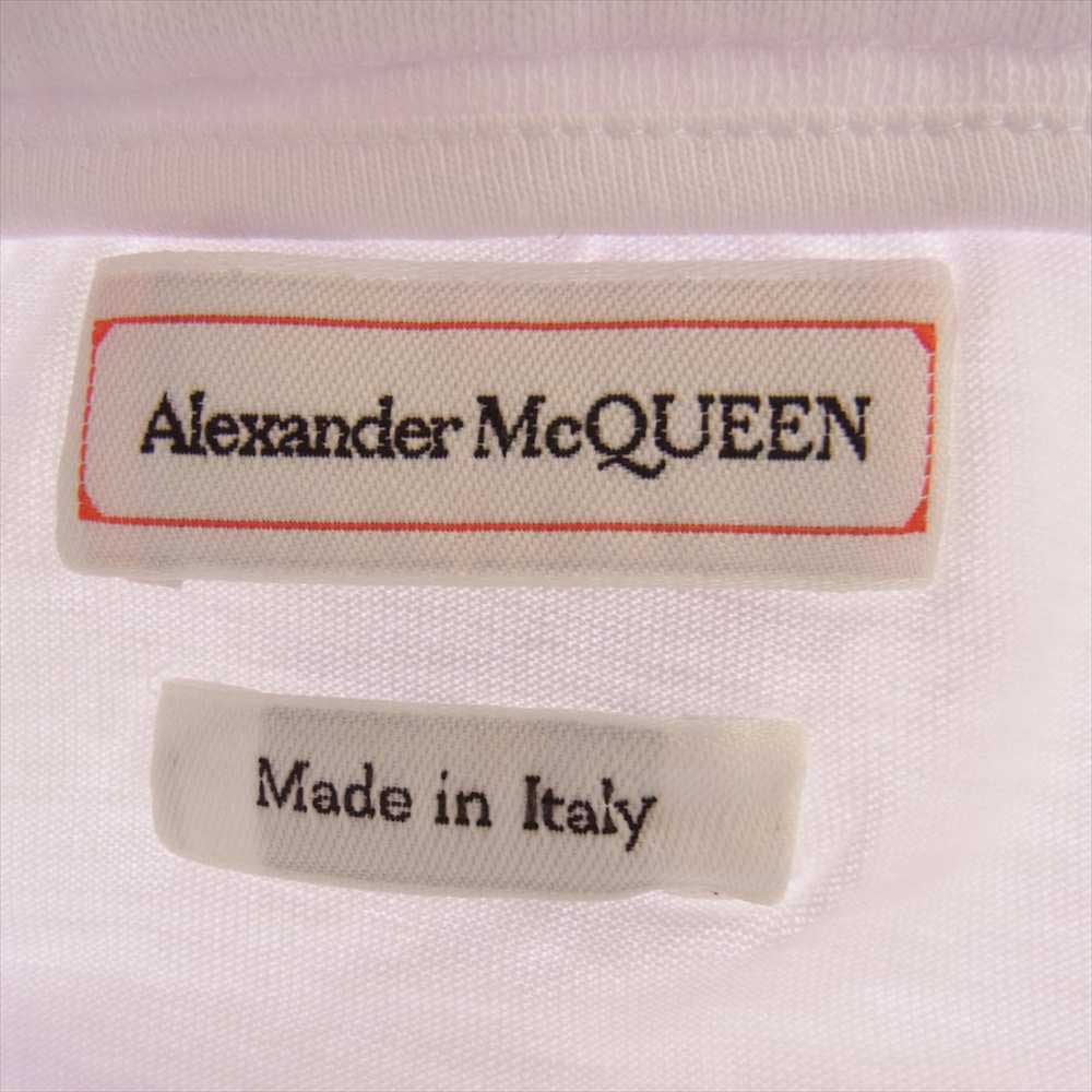 Alexander McQueen アレキサンダーマックイーン 658545 QZADI 0909 国内正規品 BRUSHED COTTON JOGGERS WITH LOGO PRINT ロゴプリント スウェットパンツ ホワイト ホワイト系 38【美品】【中古】