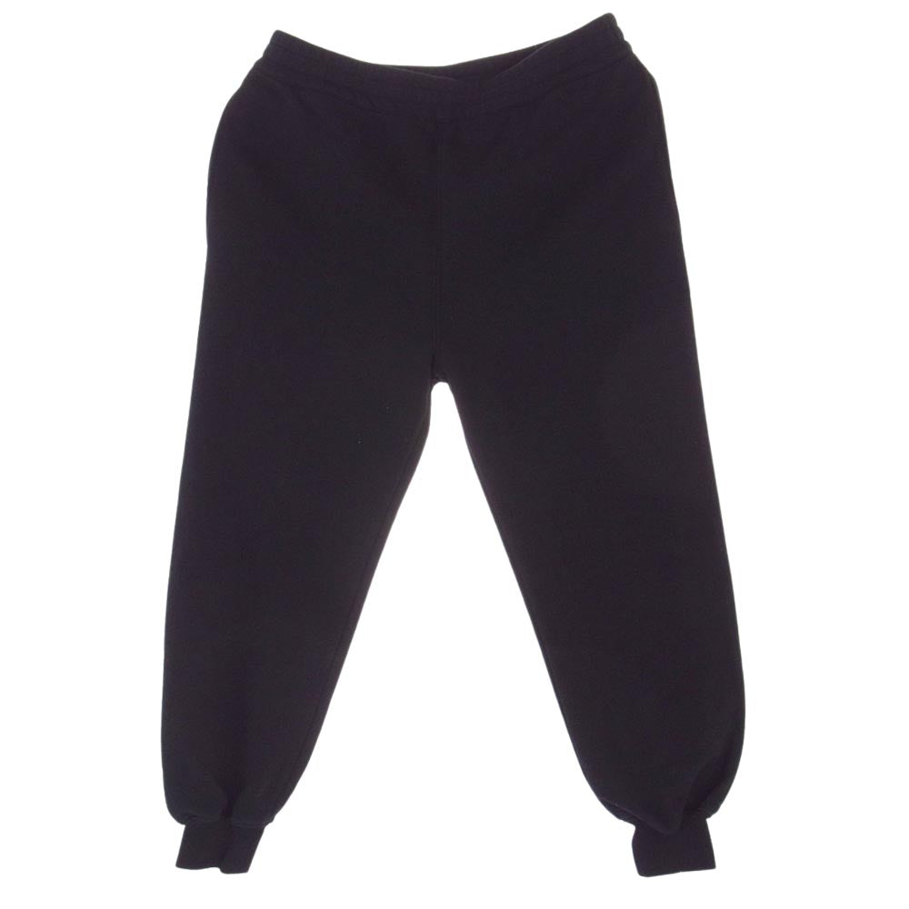 Alexander McQueen アレキサンダーマックイーン 658545 QZADI 0520 国内正規品 BRUSHED COTTON JOGGERS WITH LOGO PRINT ロゴプリント スウェットパンツ ブラック ブラック系 38【美品】【中古】